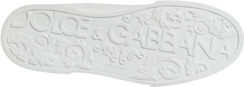 Dolce & Gabbana Witte DG Logo Portofino Sneakers