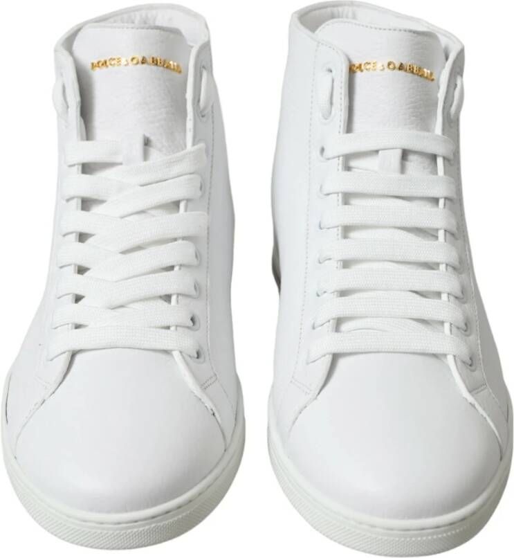 Dolce & Gabbana Witte High Top Saint Tropez Sneakers White Heren