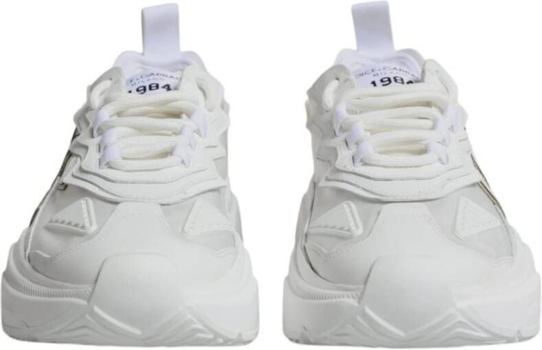 Dolce & Gabbana Witte lage sneakers met logo White Heren