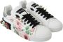Dolce & Gabbana Kristalversierde Bloemenleren Sneakers Multicolor Dames - Thumbnail 9