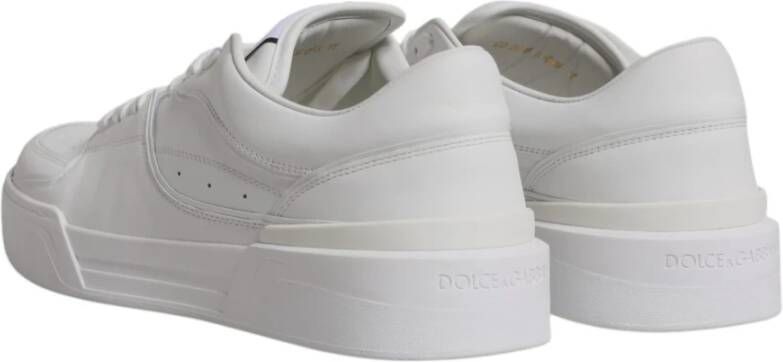 Dolce & Gabbana Witte leren lage sneakers White Heren