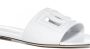 Dolce & Gabbana Ronde Neus Slides van Kalfsleer White Dames - Thumbnail 14
