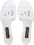 Dolce & Gabbana Ronde Neus Slides van Kalfsleer White Dames - Thumbnail 10