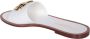 Dolce & Gabbana Witte Leren Platte Sandalen White Dames - Thumbnail 3
