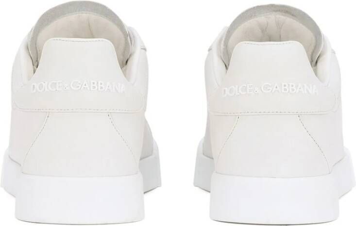 Dolce & Gabbana Witte Leren Portofino Sneakers