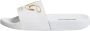 Dolce & Gabbana Witte Leren Slides Strand Sandalen - Thumbnail 2