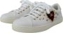 Dolce & Gabbana Leren Sneakers met Gouden Studs en Rood Fluweel Hart Borduurwerk White Dames - Thumbnail 35
