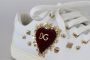 Dolce & Gabbana Leren Sneakers met Gouden Studs en Rood Fluweel Hart Borduurwerk White Dames - Thumbnail 39