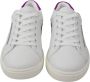 Dolce & Gabbana Witte Leren Sneakers met Paarse Details White Dames - Thumbnail 3