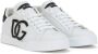 Dolce & Gabbana Witte Leren Sneakers met Versterkte Hiel en Rubberen Zool White Dames - Thumbnail 3