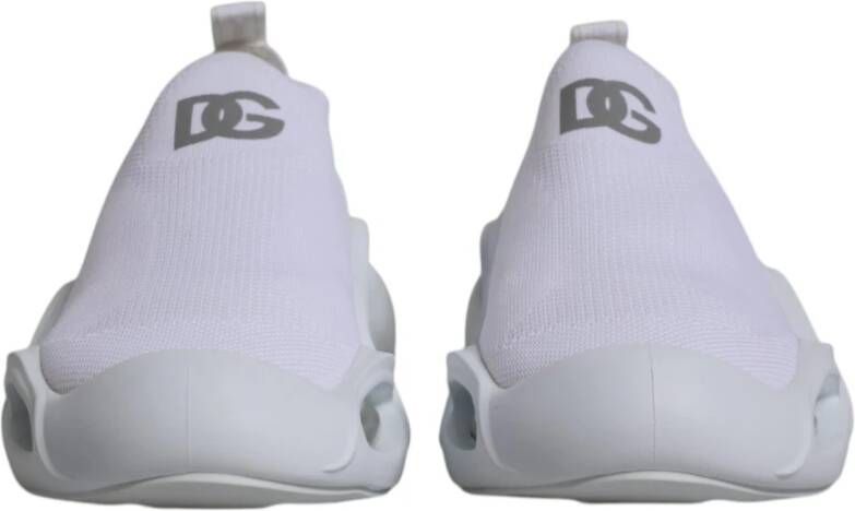 Dolce & Gabbana Witte Logo Lage Sneakers White Heren