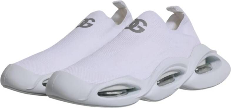 Dolce & Gabbana Witte Logo Lage Sneakers White Heren