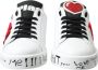 Dolce & Gabbana Stijlvolle Witte Portofino Leren Sneakers White Dames - Thumbnail 2