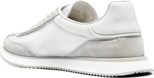 Dolce & Gabbana Witte Mesh Platte Schoenen