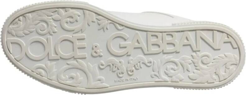 Dolce & Gabbana Witte Miami Leren Lage Top Sneakers