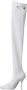 Dolce & Gabbana Witte Paillet Kniehoge Stiletto Laarzen White Dames - Thumbnail 4