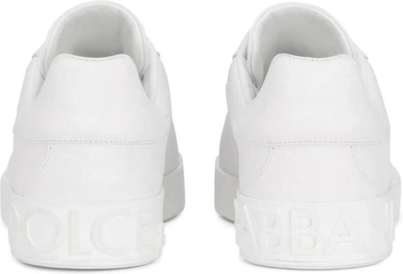 Dolce & Gabbana Witte platte schoenen White Heren
