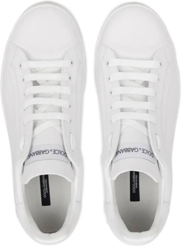 Dolce & Gabbana Witte platte schoenen White Heren