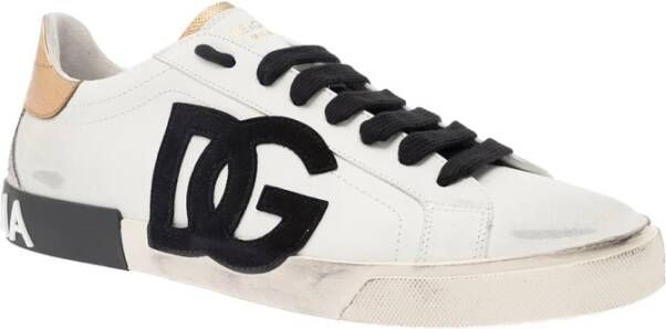 Dolce & Gabbana Witte Portofino Lage Sneakers Wit Heren