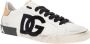 Dolce & Gabbana Witte en Goudkleurige Portofino Lage Sneakers White Heren - Thumbnail 11