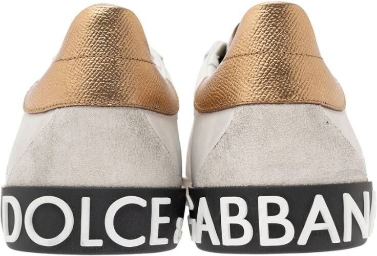 Dolce & Gabbana Witte Portofino Lage Sneakers Wit Heren