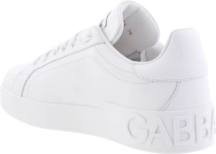 Dolce & Gabbana Witte Portofino Sneaker White Dames
