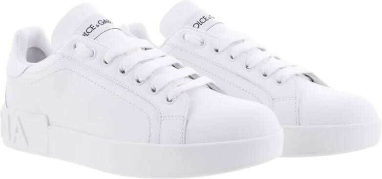 Dolce & Gabbana Witte Portofino Sneaker White Dames