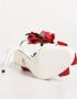 Dolce & Gabbana Witte Rode Bloe Hakken Sandalen - Thumbnail 2