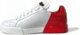 Dolce & Gabbana Witte Rode Portofino Veterschoenen Multicolor Dames - Thumbnail 6
