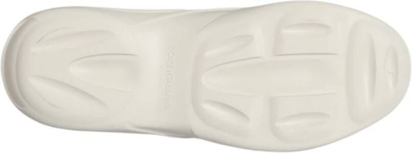 Dolce & Gabbana Witte Rubberen Lage Sneakers