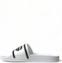 Dolce & Gabbana Witte Rubberen Slides met Logo Print White Heren - Thumbnail 18