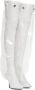 Dolce & Gabbana Witte Paillet Kniehoge Stiletto Laarzen White Dames - Thumbnail 9