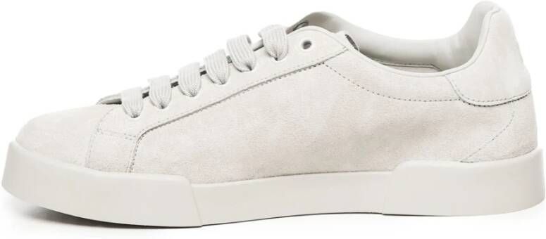 Dolce & Gabbana Witte Sneakers met DG Logo Hiel White Heren