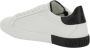 Dolce&Gabbana Low-Top Sneakers Calfskin Sneakers With Bold Logo Print in wit - Thumbnail 4