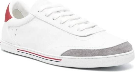 Dolce & Gabbana Witte Sneakers met Kalfsleren Detail White Heren