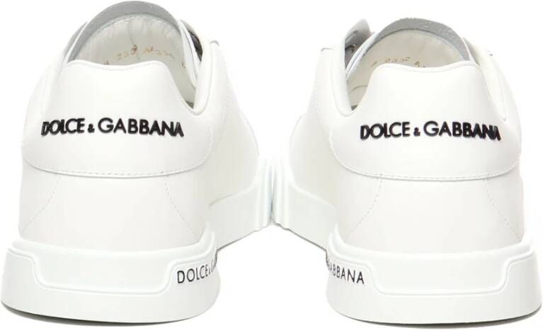 Dolce & Gabbana Witte Sneakers met Logo-details White Heren