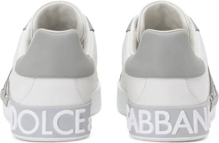 Dolce & Gabbana Witte Sneakers met Paneeldesign White Heren