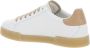 Dolce & Gabbana Witte Beige Leren Sneakers Portofino White Heren - Thumbnail 3