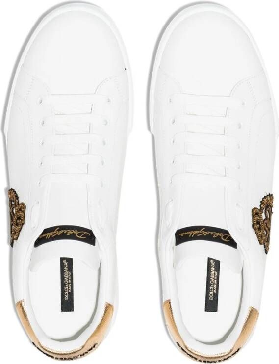 Dolce & Gabbana Witte Sneakers voor Mannen White Heren