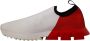 Dolce & Gabbana Witte Sorrento Sneakers met Rode Accents Multicolor - Thumbnail 6
