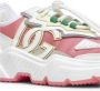 Dolce & Gabbana Witte Veterschoenen met Groene Inzet Multicolor Dames - Thumbnail 4