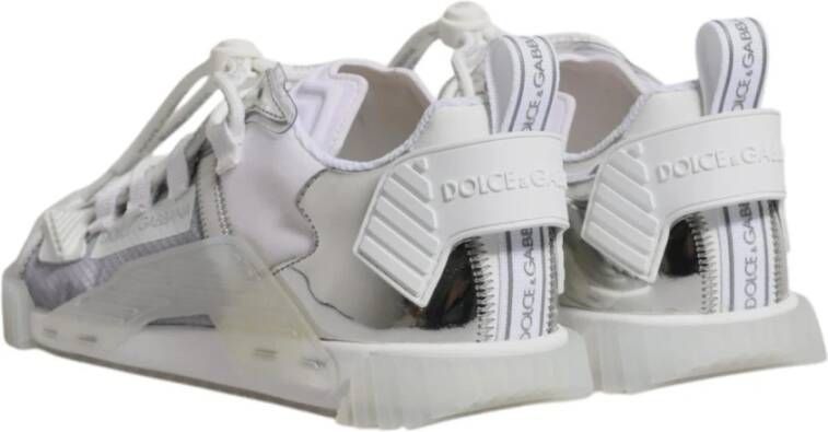Dolce & Gabbana WitZilver Portofino Sneakers NS1 Low Top