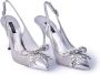 Dolce & Gabbana Women Strass Heeled Sling Back Shoe Gray Dames - Thumbnail 2