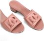 Dolce & Gabbana Zalmroze Leren Blokhak Schoenen Pink Dames - Thumbnail 2