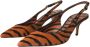 Dolce & Gabbana Zebra Print Leren Slingback Sandalen Multicolor Dames - Thumbnail 3