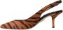 Dolce & Gabbana Zebra Print Leren Slingback Sandalen Multicolor Dames - Thumbnail 5