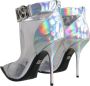 Dolce & Gabbana Zilveren Iridescent PVC Enkellaarzen met Gesp - Thumbnail 2