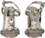 Dolce & Gabbana Zilveren Kristallen Band Hoge Hak Sandalen Grijs Dames - Thumbnail 3