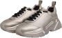 Dolce & Gabbana Zilveren Leren Sneakers met Rubberen Zool - Thumbnail 2
