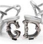 Dolce & Gabbana Zilveren leren hakken sandalen met logo Gray Dames - Thumbnail 9